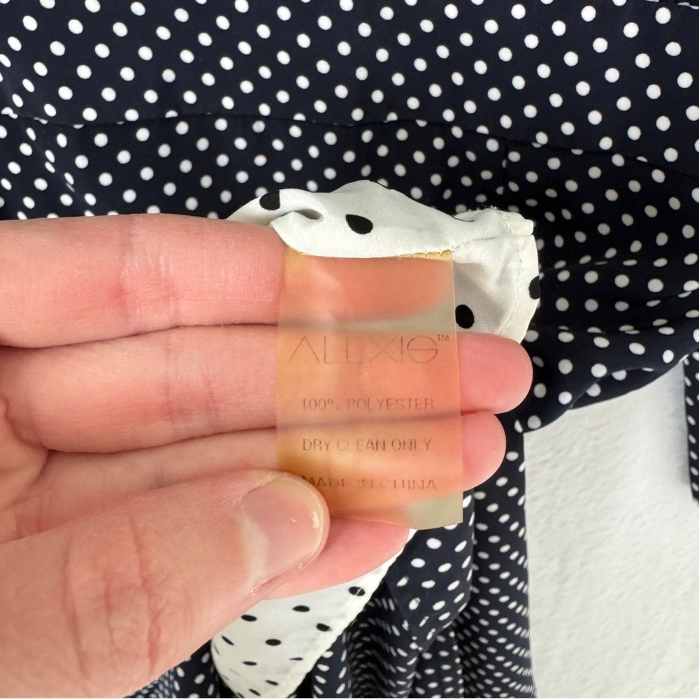 Alexis blue Noelle Polka-Dot Midi‎ Dress XS - Picture 6 of 13